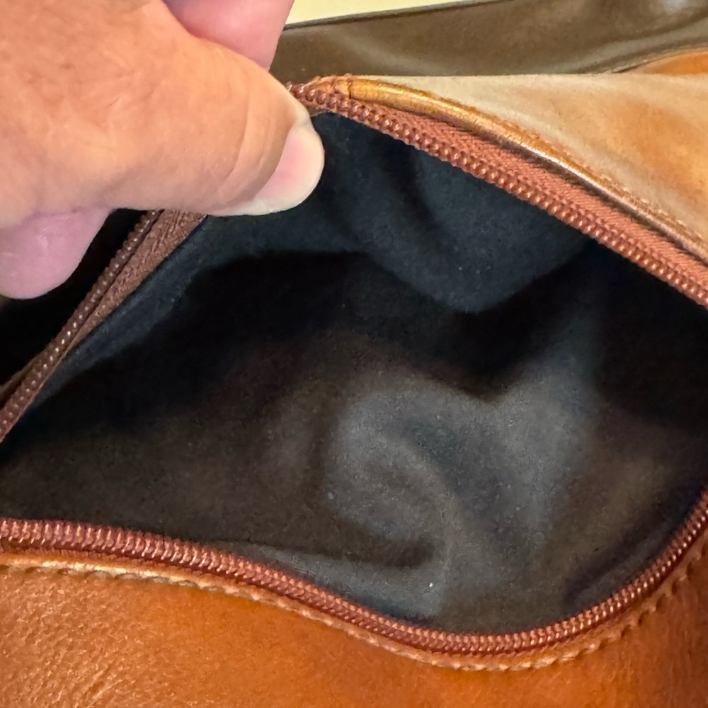 Stone & Co Retro Classic Brown Leather Purse / Crossbody Bag - Picture 10 of 13